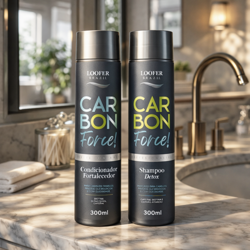Kit de Champú y Acondicionador - 300 ml Carbon Force
