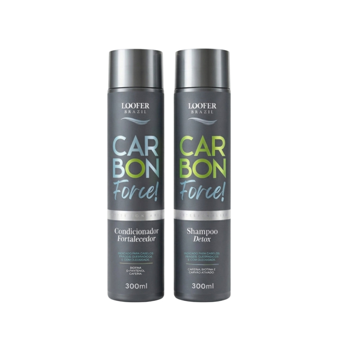 Kit de Champú y Acondicionador - 300 ml Carbon Force